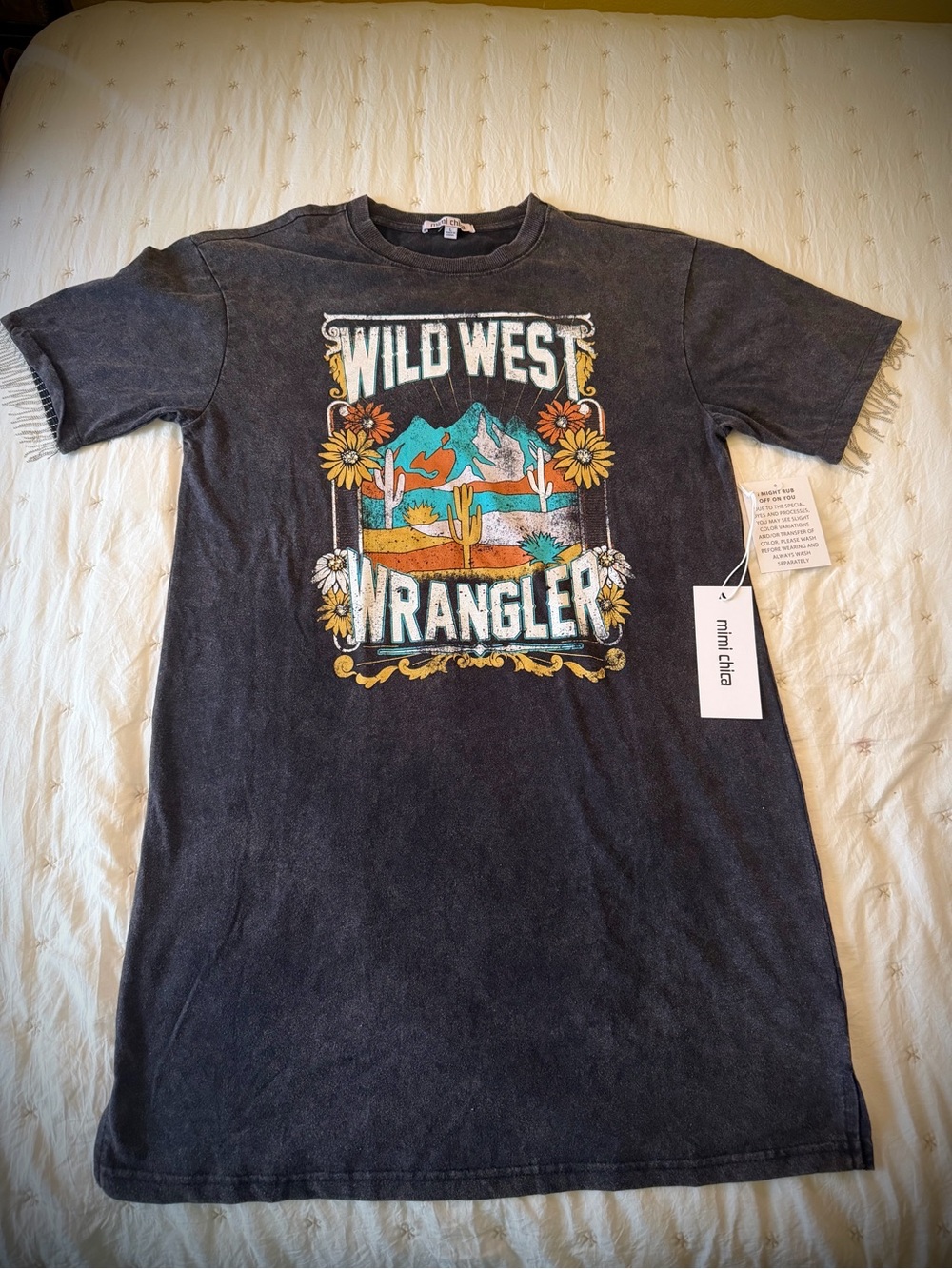 Wild West Wrangler T-Shirt Dress from Mimi Chica NWT